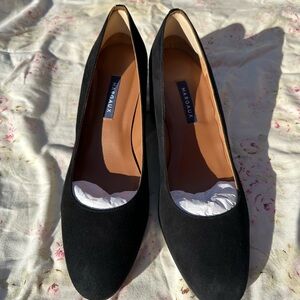 Margaux “The Heel” in Black suede in size 9.5 medium